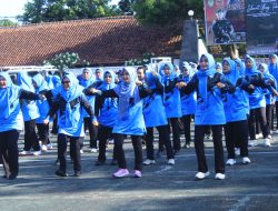 Persit KCK Cabang XXVIII Kodim 0617/Majalengka Gelar Olahraga Bersama, Perkuat Soliditas dan Kebugaran Keluarga Besar TNI
