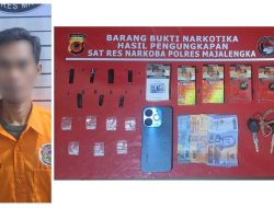 Gagalkan Peredaran Sabu di Jalur Talaga–Cikijing, Satres Narkoba Polres Majalengka Bekuk Seorang Pengedar