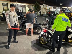 Ops Jaran Lodaya 2026, Polsek Cikijing Kembali Gelar Razia Knalpot Brong