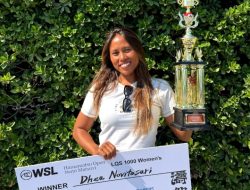 Sejarah Baru! Dhea Natasya Jadi Juara Hamamatsu Open 2026, Lolos ke WSL World Longboard Tour