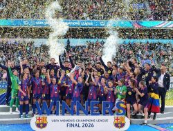 Barcelona Sukses Juarai Liga Champions Wanita 2026 usai Hajar Lyon 4-0