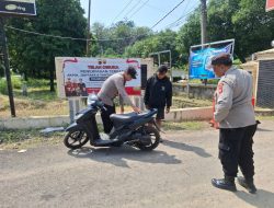 Polsek Kadipaten Berikan Himbauan dan Tindakan Tegas Knalpot Brong di Depan Mapolsek