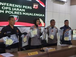 Gelar Konferensi Pers, Kapolres Majalengka Ekspos Keberhasilan Operasi Jaran Lodaya 2026 Gulung Empat Tersangka