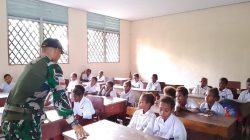 Satgas Yonif 123/Rajawali Tanamkan Semangat Belajar Generasi Papua Lewat Program Gadik di SD Inpres Basim