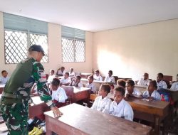 Satgas Yonif 123/Rajawali Tanamkan Semangat Belajar Generasi Papua Lewat Program Gadik di SD Inpres Basim