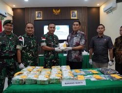 Gagalkan Peredaran Narkoba Skala Besar, Kodam XII/Tpr Amankan 21,4 Kg Sabu dan Serahkan WNA Malaysia ke BNNP Kalbar.