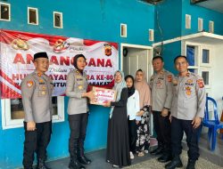Dalam Rangka HUT Bhayangkara Ke-80, Kapolres Majalengka Bersama PJU dan Anggota Laksanakan Anjangsana ke Warakawuri