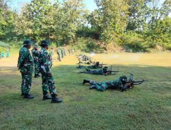 Asah Naluri Tempur, Prajurit Kodim 0724/Boyolali Tingkatkan Kemampuan Menembak