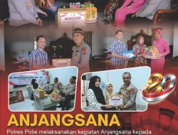 ‎Polres Pidie Gelar Anjangsana, Pererat Silaturahmi dengan Purnawirawan, Warakawuri dan Personel Sakit