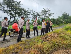 Anggota Satlantas dan Tim Ketahanan Pangan SDM Polres Majalengka Cek Lahan Tanam Jagung di Kelurahan Babakan Jawa