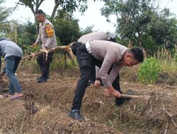Anggota Satlantas Polres Majalengka Cek Kesiapan Penanaman Jagung di Wilayah Majalengka