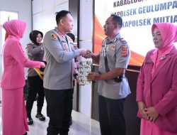 ‎Kapolres Pidie Pimpin Sertijab dan Lepas Sambut Pejabat Utama serta Kapolsek Jajaran