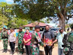 ‎Irdam XXIV/MT Brigjen TNI Dwi Endro Sasongko Tinjau Langsung Pos Kotis dan Pos Mur Satgas Pamtas Kewilayahan Yonif 123/Rajawali di Papua Selatan 