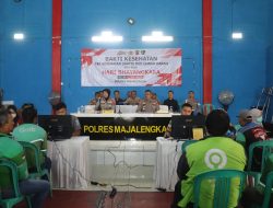 Puncak Bakti Kesehatan HUT Bhayangkara ke-80 Tahun 2026, Polres Majalengka Ikuti Kegiatan Secara Daring Bersama Masyarakat dan Ojol