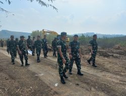 Dandim Boyolali Dampingi Tim Satgas Wasbang Tinjau Pembangunan Yonif Teritorial Pertanian, Progres Terus Dikebut