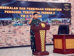 Tingkatkan Profesionalisme Teritorial, Danpasmar 2 Bekali Prajurit dengan Wawasan Strategis
