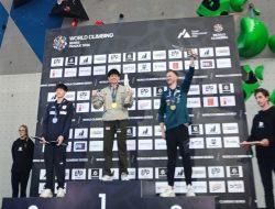 Sejarah Baru, Atlet Panjat Tebing Putra Tri Ramadani Raih Medali Emas Nomor Lead di World Climbing Series Seri Praha 2026