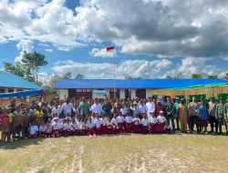 Presiden RI Bersama KASAD Hadir Untuk Rakyat Melalui Satgas Yonif 123/Rajawali Merehab Sekolah di SD YPPK Santo Fransiskus Xaverius Yagatsu