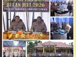 Polres Tanjab Timur Laksanakan Gelar Operasional Juli 2026, Kapolres Tekankan Profesionalisme dan Respons Cepat Hadapi Dinamika Kamtibmas