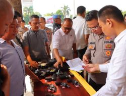 Cegah Penyalahgunaan Senjata Api, Polresta Bandar Lampung Gelar Pemeriksaan Berkala